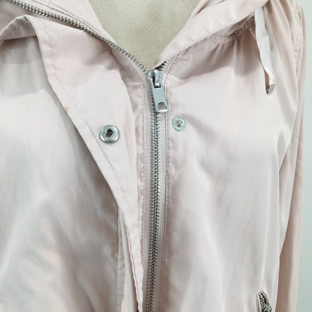 Zara Basic Light Pink Zip Pockets Drawstring Hem … - image 7